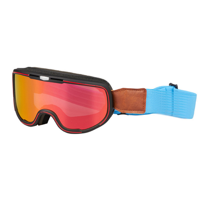 Ski Google PC Mirror Lens Dubbele gebogen sneeuwbril vol frame skibril Ski-apparatuur bril Buiten dubbel anti-fo leverancier
