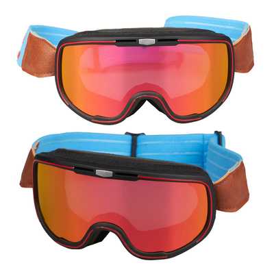 Ski Google PC Mirror Lens Dubbele gebogen sneeuwbril vol frame skibril Ski-apparatuur bril Buiten dubbel anti-fo leverancier