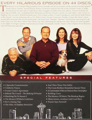 De Film van de Reeksenamerika van de douanedvd Doos de Volledige Reeks Frasier: Volledige Reeksseizoenen 1-11 leverancier